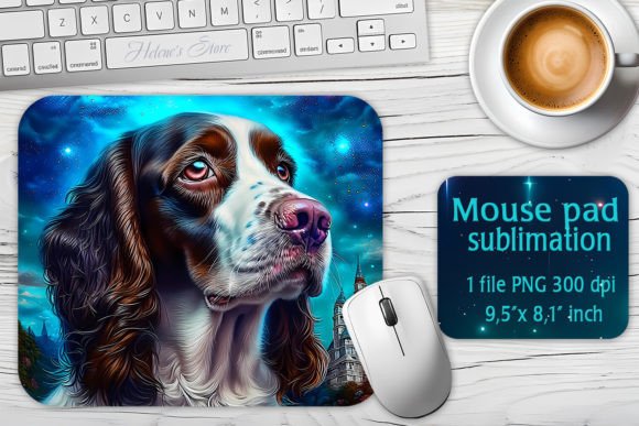 Download Galaxy Dog Sublimation Design Mouse Mat - Mouse mat Collection