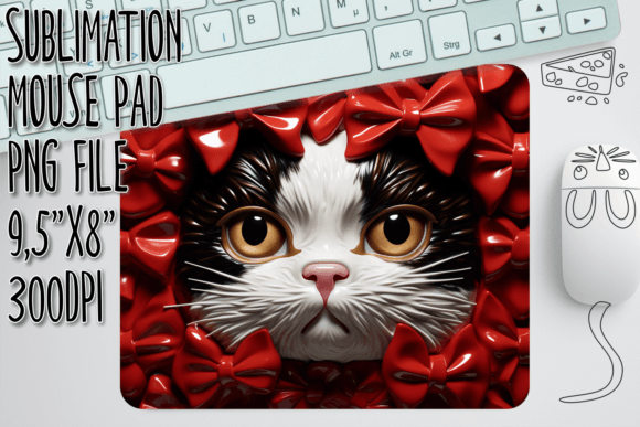 Download 3D Feline Fantasy Mouse Mat - Mouse mat Collection