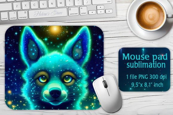 Download Galaxy Dog Sublimation Design Mouse Mat - Mouse mat Collection